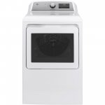 GE GTD84GCSNWS 27" Energy Star Front Load Gas Dryer with 7.4 cu. ft. Capacity 13 Cycles HE Sensor Dry and WiFi Connect in White