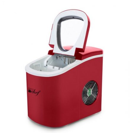 Deco Chef IMRED Compact Electric Ice Maker Red (Renewed)