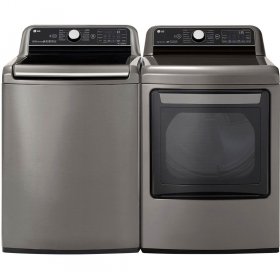 LG DLEX7800VE 7.3 Cu. Ft. Smart Wi-Fi Enabled Electric Dryer with TurboSteam - Graphite Steel