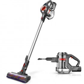 Moosoo Cordless Vacuum XL-618A 4-in-1 Lightweight Stick Vacuum Cleaner - Red