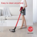 Moosoo K23 Cordless Vacuum 4-in-1 Stick Vacuum with 3 Suction Modes for Carpet Hard Floors Pet Hair