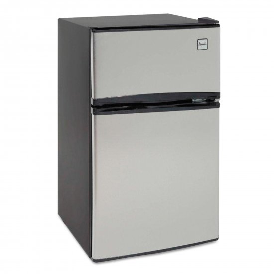 Avanti 3.1 Cu Ft Mini Fridge with Freezer AVARA31B3S, Stainless