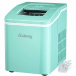 Costway Portable Ice Maker Machine Countertop 26Lbs/24H Self-cleaning w/ Scoop Green