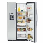 GE Appliances PZS22MSKSS 36 Inch Freestanding Counter Depth Side by Side Refrigerator Stainless Steel