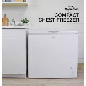 Koolatron KTCF195 6.9 Cubic Foot (195 Liters) Large Chest Freezer with Adjustable Thermostat