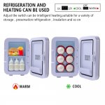 Clearance! Mini Fridge, Electric Cooler & Warmer (6Liter/8Can) Portable Compact Personal Fridge, Desk Accessories Mini Refrigerator for Women Office, Car, Trip, Outdoor, Dorm, Apartment, S11387