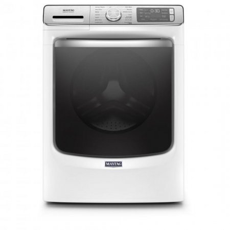 Maytag MHW8630HW 27 Inch 5.0 cu. ft. Front Load Washer with Steam, PowerWash System, Fresh Hold Option, Optimal Dose Dispenser, 11 Wash Cycles, 1,200 RPM, Overnight Wash & Dry Cycle and ENERGY STAR Ra