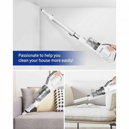 Aposen H21S Cordless Vacuum 4-in-1 Lightweight Stick Vacuum Cleaner for Carpet Hard Floor Pet Hair