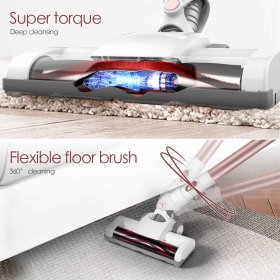 Aposen 4-in-1 Cordless Vacuum Lightweight Stick Vacuum Cleaner for Hard Floor Pet Hair Cleaning