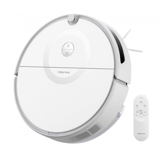 Roborock E5 Mop Robot Vacuum and Mop, 2500Pa Strong Suction Robotic Vacuum Cleaner, APP Control(White)