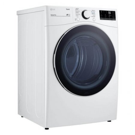 LG DLE3600W 7.4 cu. ft. Ultra Large Capacity Smart wi-fi Enabled White Front Load Electric Dryer with Built-In Intellig