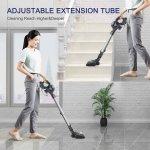 MOOSOO XL-618A Cordless Vacuum 4 in 1 Stick Vacuum for Carpet Hard Floor, Blue