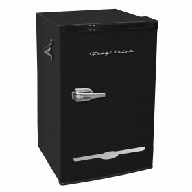 Frigidaire 3.2 Cu. ft. Retro Compact Refrigerator with Side Bottle Opener EFR376, Black