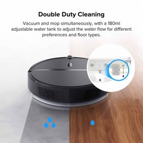 Roborock E4 Mop Robot Vacuum and Mop Cleaner, Internal Route Plan with 2000Pa Strong Suction, Carpet Boost