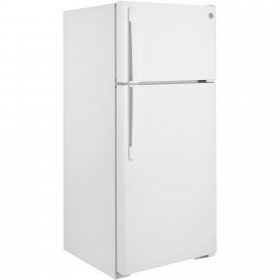 GE GTS17DTNRWW 28 Inch White Freestanding Top Freezer Refrigerator