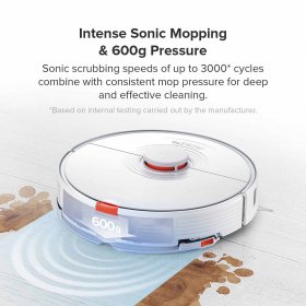 Roborock S7+ Robot Vacuum and Sonic Mop with Auto-Empty dock, Ultrasonic Carpet Detection