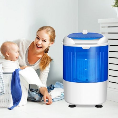 Costway 5.5lbs Portable Mini Compact Washing Machine Electric Laundry Spin Washer Dryer