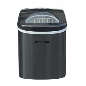 Frigidaire Portable Self Cleaning Ice Maker, Black Stainless Steel, (EFIC117-SSBLACK_SC)