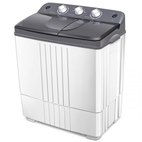 Costway Portable Mini Compact Twin Tub 20lbs Total Washing Machine Washer Spain spinner