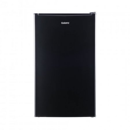 Galanz 3.3 Cu ft Single Door Mini Fridge, Black Estar