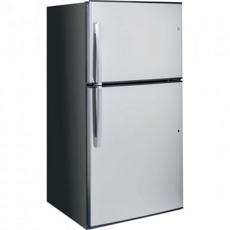 GE Appliances GTE21GSHSS 33 Inch Freestanding Top Freezer Refrigerator Stainless Steel