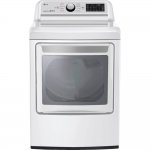 LG DLG7301WE 7.3 Cu. Ft. White Ultra Large Capacity Smart Top Load Gas Dryer