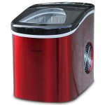 Frigidaire 26 lb. Countertop Ice Maker EFIC117-SS, Red Stainless Steel
