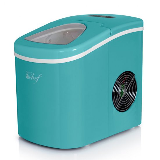 Deco Chef IMTQA Compact Electric Ice Maker Turquoise (Renewed)