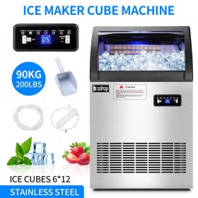 Ktaxon 200lbs/24H Commercial Ice Maker Machine