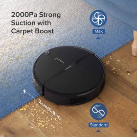 Roborock E4 Robot Vacuum Cleaner, Internal Route Plan with 2000Pa Strong Suction, 200min Runtime, Carpet Boost, APP Total Control Robotic Vacuum, Ideal for Pets and Larger Home