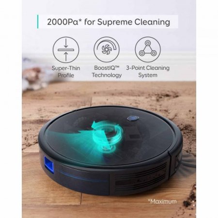 eufy BoostIQ RoboVac 11S MAX, Robot Vacuum Cleaner, 2000Pa Suction, Quiet, Self-Charging, Black