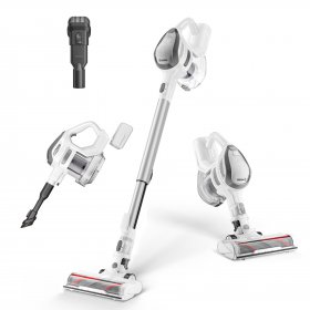 MOOSOO Cordless Vacuum Cleaner 4-in-1 Stick Lightweight M8 Vacuums for Hard Floors Pet Hair Car