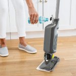 Shark VM252 VACMOP Pro Cordless Hard Floor Vacuum Mop - LED Headlights - 4 Disposable Pads - 12 fl oz. Cleaning Solution - Charcoal Gray